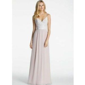 Hayley Paige Blush Pink Tuileries Bridemaids Dress